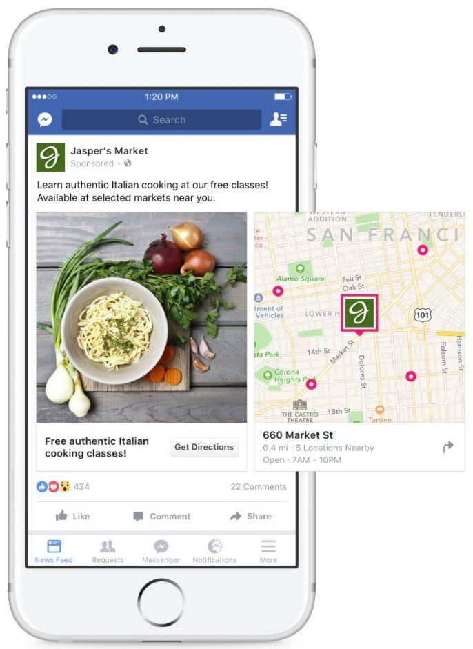 Facebook Routebeschrijving