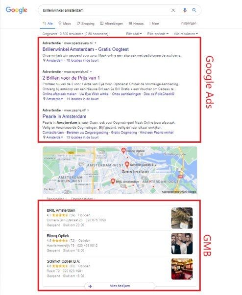 Google Mijn Bedrijf VS Google Ads